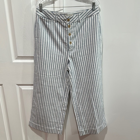 MADEWELL Emmett Railroad Stripe Wide Leg Cropped Jeans
Size 32 - Picture 2 of 12